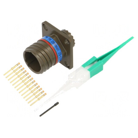 Conector Militar Dimensiune 11 MIL-DTL-38999 III Oliv | Electronic-mag.ro | Componente Electronice