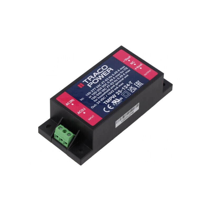 Alimentator încastrabil 25W 24VDC | Electronic-mag.ro | Componente Electronice