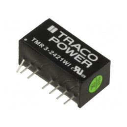 Convertor DC/DC 3W 9-36V la 5V/-5V SIP8 TMR 3-2421WI | Electronic-mag.ro | Componente Electronice