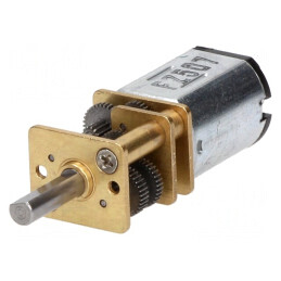 Motor DC cu Transmisie LP 6V 360mA Ax Crestătură D Micro Metal Gearmotor | Electronic-mag.ro | Componente Electronice
