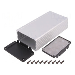 Carcasă Aluminiu Ecranare 84x160x44mm Naturală | Electronic-mag.ro | Componente Electronice