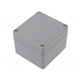 Carcasă universală din aluminiu gri IP66 75x80x57mm | Electronic-mag.ro | Componente Electronice