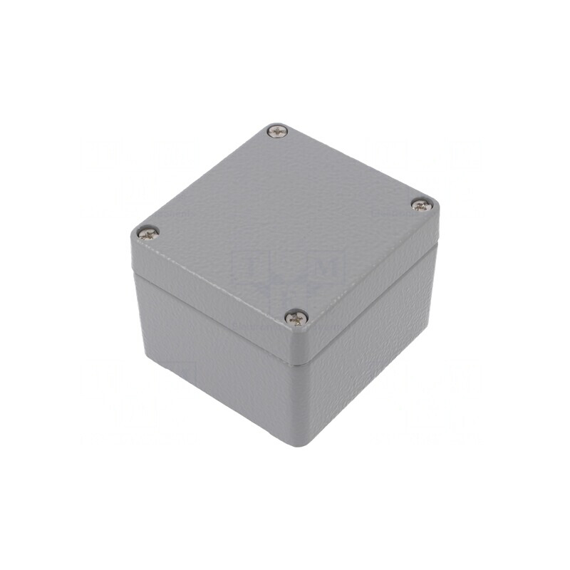 Carcasă universală din aluminiu gri IP66 75x80x57mm | Electronic-mag.ro | Componente Electronice