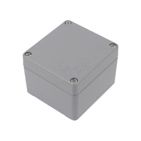 Carcasă universală din aluminiu gri IP66 75x80x57mm | Electronic-mag.ro | Componente Electronice