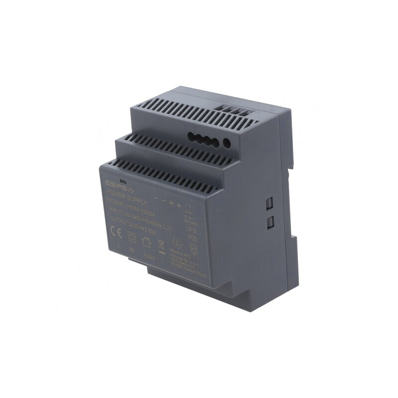 Alimentator pulsatoriu șină DIN 90W 24V 3.83A | Electronic-mag.ro | Componente Electronice