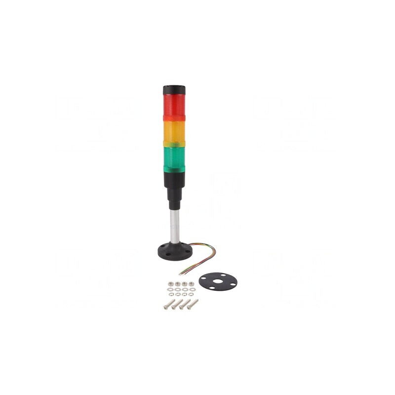 Coloană de Semnalizare LED Roşu/Galben/Verde 230V | Electronic-mag.ro | Componente Electronice