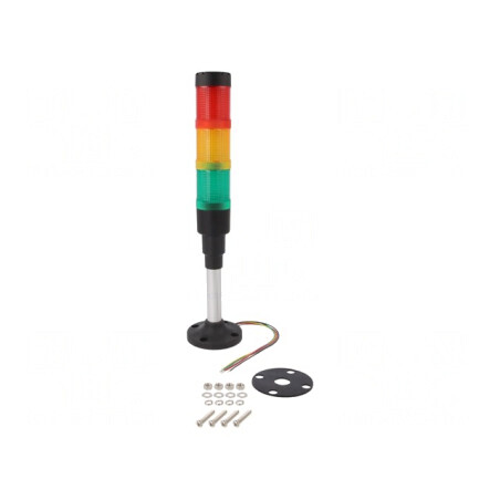 Coloană de Semnalizare LED Roşu/Galben/Verde 230V | Electronic-mag.ro | Componente Electronice