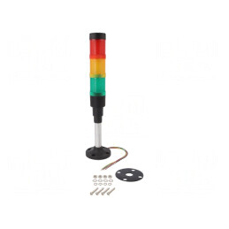 Coloană de Semnalizare LED Roşu/Galben/Verde 230V | Electronic-mag.ro | Componente Electronice