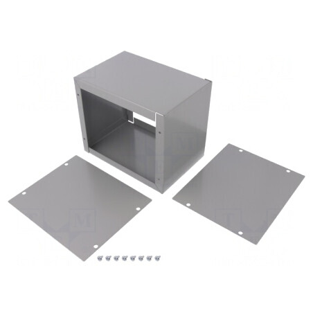Carcasă universală oțel gri 127x152x102mm | Electronic-mag.ro | Componente Electronice