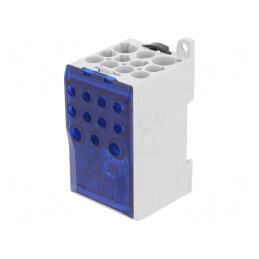 Bloc de Distribuție 1 Pista 12 Borne OJL TS35 | Electronic-mag.ro | Componente Electronice