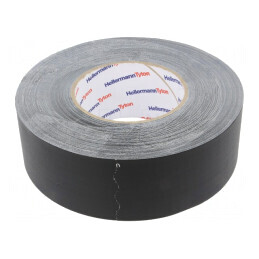 Bandă Textilă Neagră 50mm x 50m 0.31mm HELATAPE TEX | Electronic-mag.ro | Componente Electronice