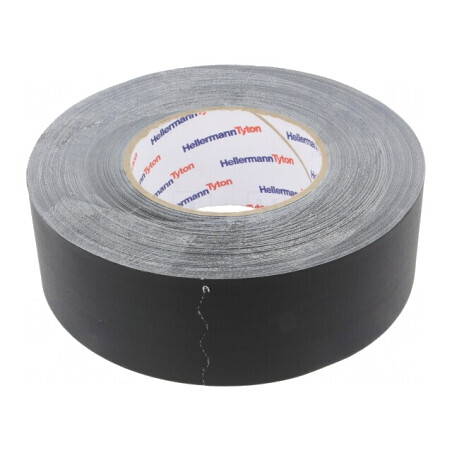 Bandă Textilă Neagră 50mm x 50m 0.31mm HELATAPE TEX | Electronic-mag.ro | Componente Electronice