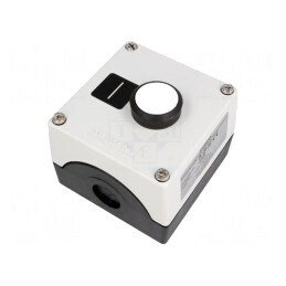 Casetă de comandă 1 buton plastic IP67 | Electronic-mag.ro | Componente Electronice