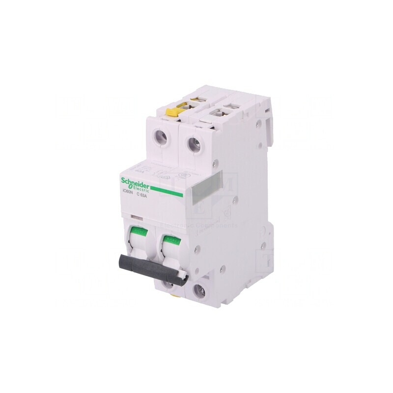 Întrerupător de Supracurent 63A 2P 400VAC C | Electronic-mag.ro | Componente Electronice