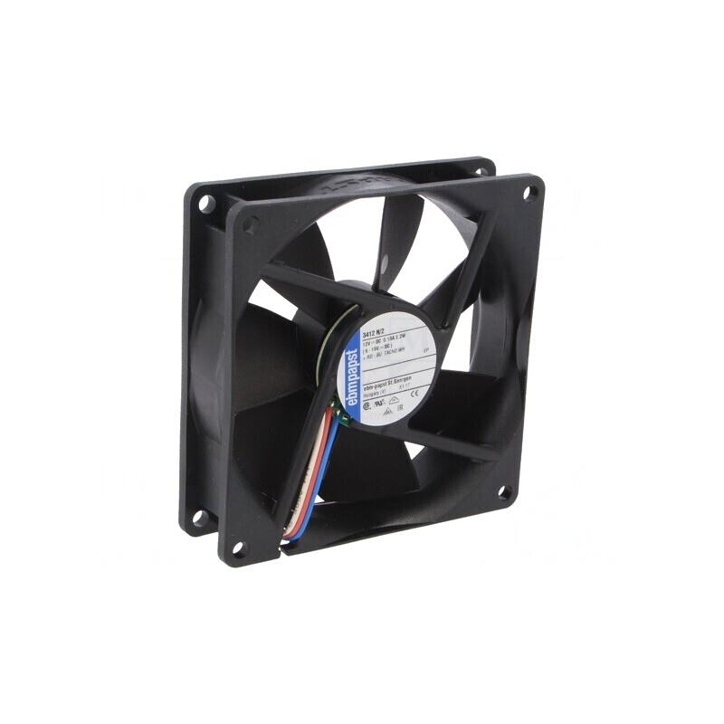 Ventilator axial 12V DC 92x92x25mm 84m3/h 32dBA cu rulment | Electronic-mag.ro | Componente Electronice