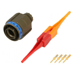 Conector militar dimensiune 9 MIL-DTL-38999 Series III oliv