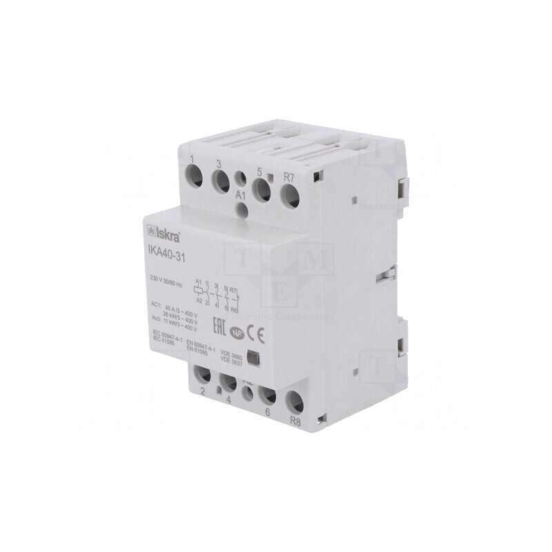 Contactor 4-Poli 40A 230VAC NC NO x3 | Electronic-mag.ro | Componente Electronice