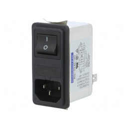 Conector Alimentare AC 2A 250VAC IEC 60320 | Electronic-mag.ro | Componente Electronice