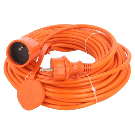 Prelungitor Alimentare 20m Portocaliu 3x1,5mm2 | Electronic-mag.ro | Componente Electronice