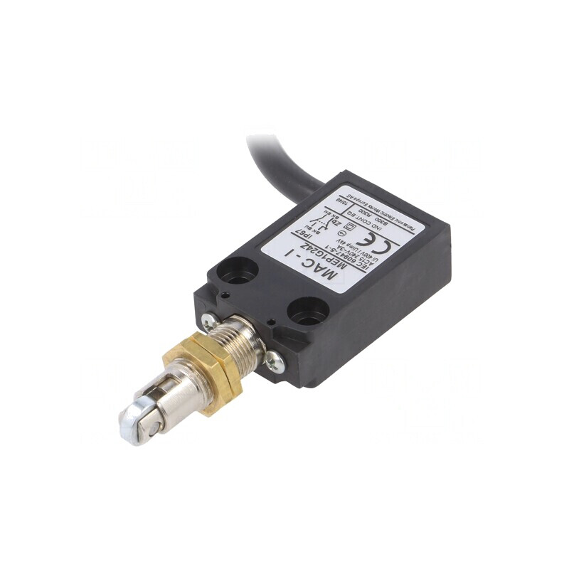 Limitator Cursă Piston cu Rola Metalică Ø10,4mm 5A MEP1G24Z | Electronic-mag.ro | Componente Electronice
