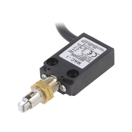 Limitator Cursă Piston cu Rola Metalică Ø10,4mm 5A MEP1G24Z | Electronic-mag.ro | Componente Electronice