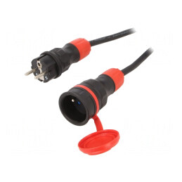 Prelungitor Alimentare 10m Negru 16A | Electronic-mag.ro | Componente Electronice