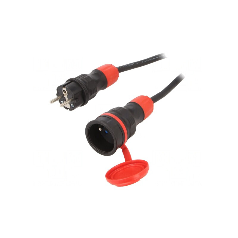 Prelungitor Alimentare 10m Negru 16A | Electronic-mag.ro | Componente Electronice