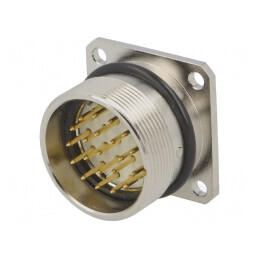 Conector tată M27 soclu 21 pini IP67 | Electronic-mag.ro | Componente Electronice