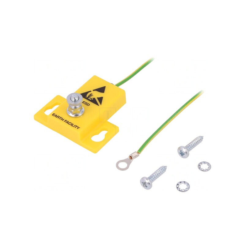 Fișă de Împământare ESD cu Cablul 2,5m CPG 4040-1R | Electronic-mag.ro | Componente Electronice