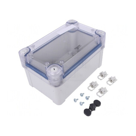 Carcasă Universală Policarbonat Gri 121x192x105 mm | Electronic-mag.ro | Componente Electronice