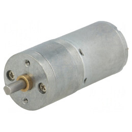 Motor DC cu Transmisie 12V 5.6A Ax Crestătură D 99:1 25x54mm | Electronic-mag.ro | Componente Electronice