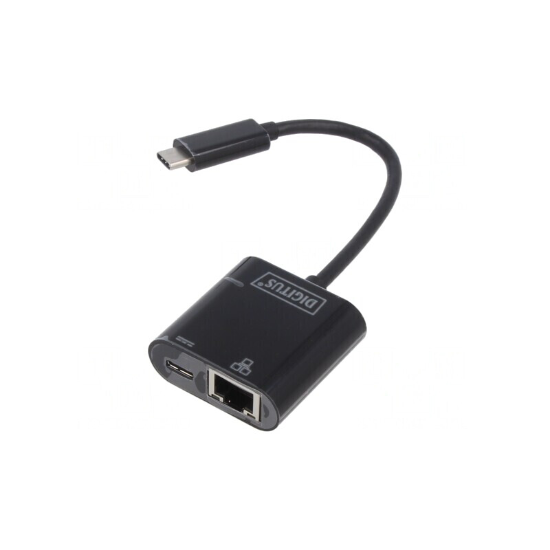 Adaptor USB Fast Ethernet USB 3.0 Negru 10/100/1000Mbps | Electronic-mag.ro | Componente Electronice