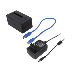 Stație de Andocare cu LED Neagră QP0026 | Electronic-mag.ro | Componente Electronice