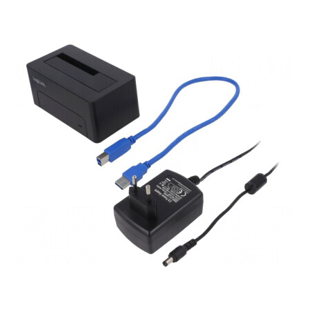 Stație de Andocare cu LED Neagră QP0026 | Electronic-mag.ro | Componente Electronice