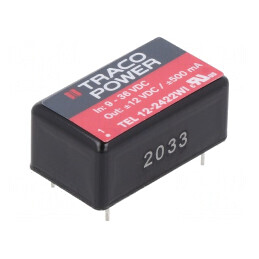 Convertor DC/DC 12W 9-36V la 12V/-12V TEL 12-2422WI | Electronic-mag.ro | Componente Electronice