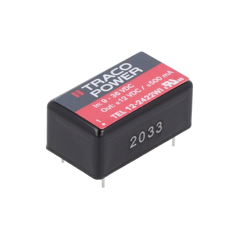 Convertor DC/DC 12W 9-36V la 12V/-12V TEL 12-2422WI | Electronic-mag.ro | Componente Electronice Convertor DC/DC 12W 9-36V la 12V/-12V TEL 12-2422WI | Electronic-mag.ro | Componente Electronice
