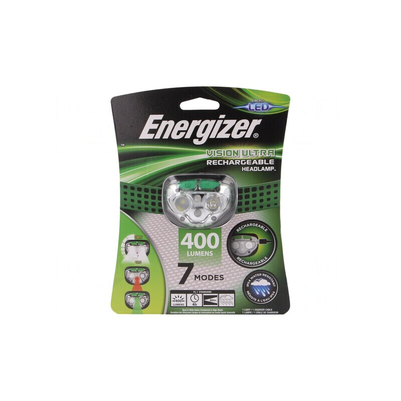 Lanternă LED Etanșă pentru Cască 400lm Verde | Electronic-mag.ro | Componente Electronice