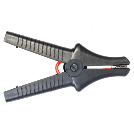 Bornă crocodil 32A neagră cu izolaţie 43mm 11kV | Electronic-mag.ro | Componente Electronice