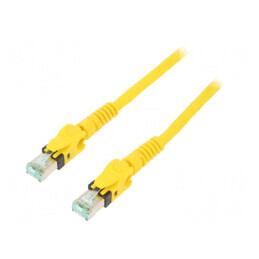Patch Cord S/FTP Cat6a Galben 3m 27AWG | Electronic-mag.ro | Componente Electronice