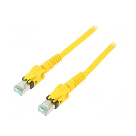Patch Cord S/FTP Cat6a Galben 3m 27AWG | Electronic-mag.ro | Componente Electronice