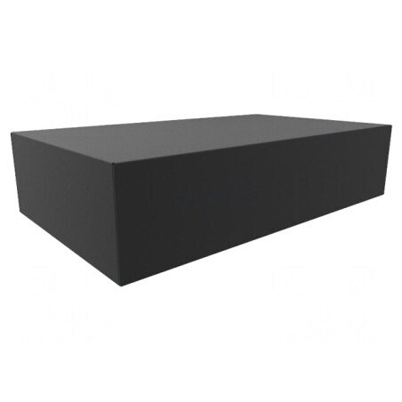 Carcasă metalică neagră 254x432x102mm | Electronic-mag.ro | Componente Electronice