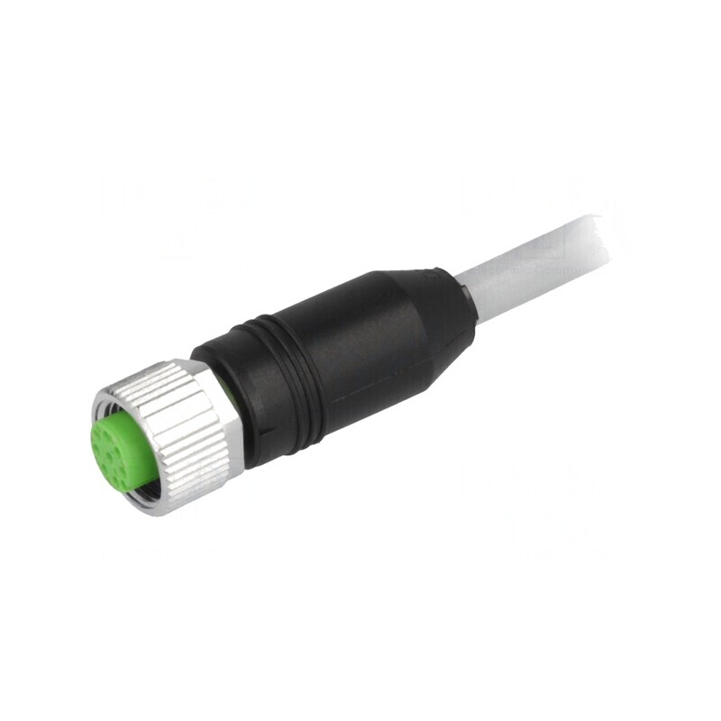 Cablu de conectare M12 8 pini 3m 30VAC 2A | Electronic-mag.ro | Componente Electronice