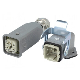 Conector HDC Tată Mamă Soclu Mufă Set Complet Han Kit | Electronic-mag.ro | Componente Electronice