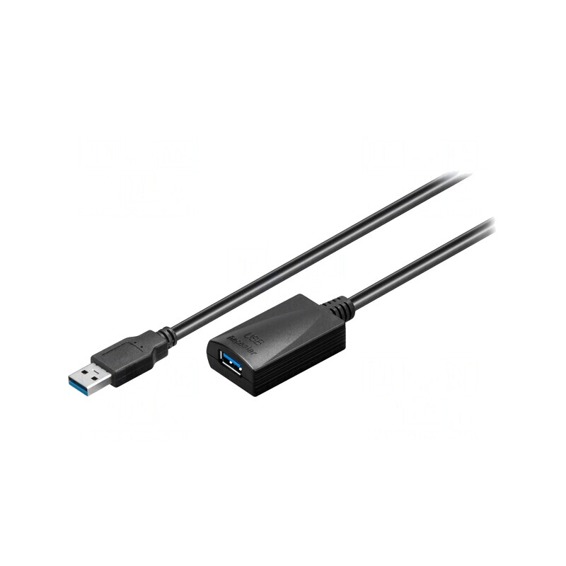 Cablu USB 3.0 A-A 5m Negru 5Gbps
