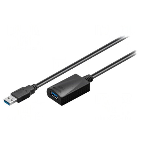 Cablu USB 3.0 A-A 5m Negru 5Gbps | Electronic-mag.ro | Componente Electronice