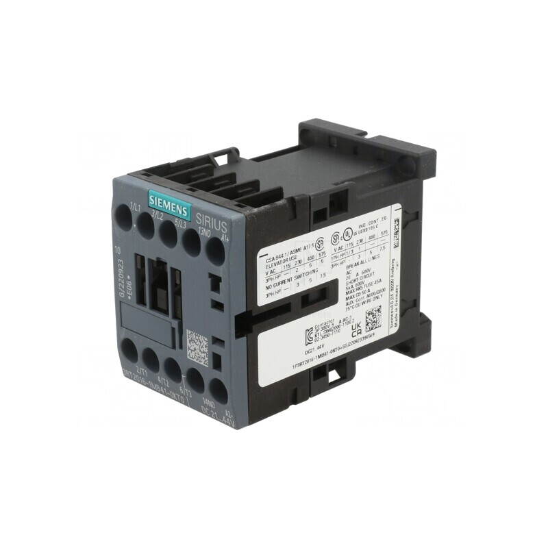 Contactor 3P 24VDC 9A 3 Contacte Auxiliare | Electronic-mag.ro | Componente Electronice