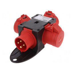 Conector Alimentare AC Trifazat Spliter 16A 400VAC IP44 | Electronic-mag.ro | Componente Electronice