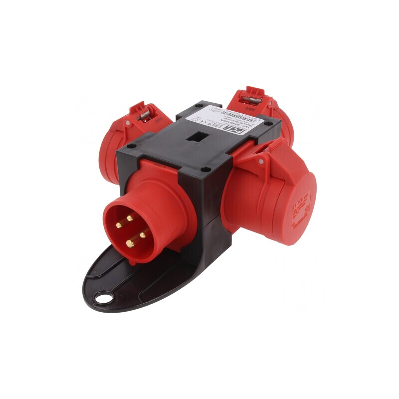Conector Alimentare AC Trifazat Spliter 16A 400VAC IP44 | Electronic-mag.ro | Componente Electronice