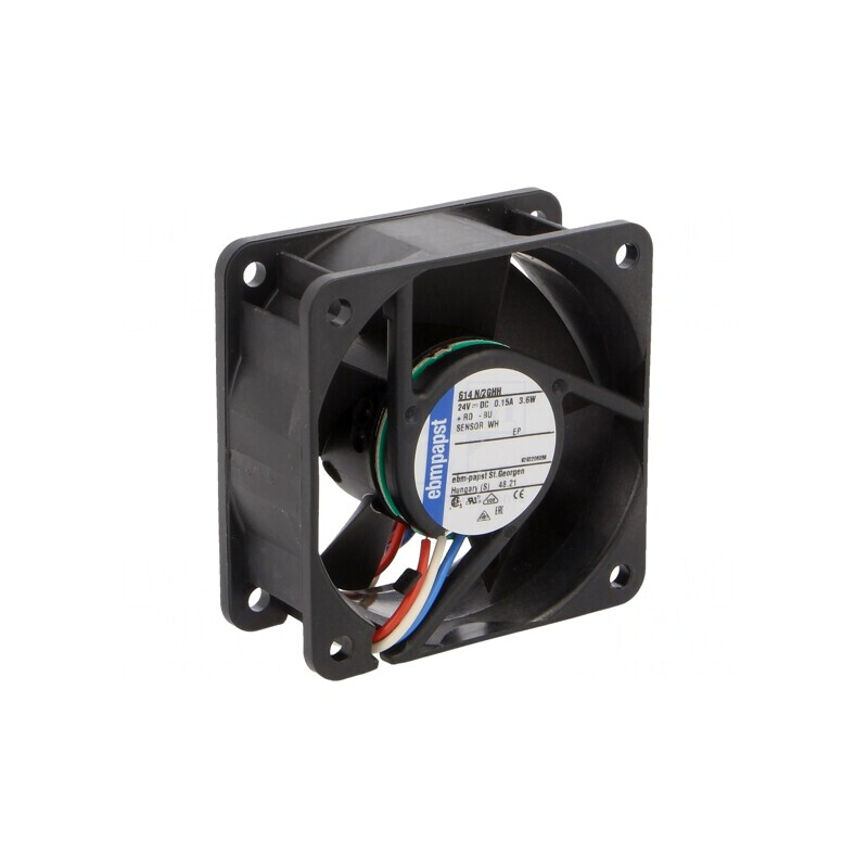 Ventilator axial 24V 60x60x25mm 56m3/h 43dBA | Electronic-mag.ro | Componente Electronice