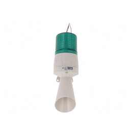 Semnalizator luminos și acustic LED verde 24VDC IP54 | Electronic-mag.ro | Componente Electronice